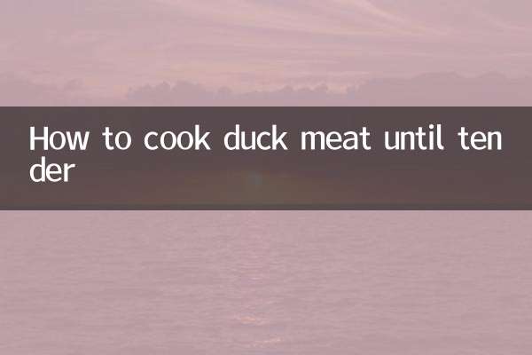 Como cozinhar a carne de pato até ficar macia