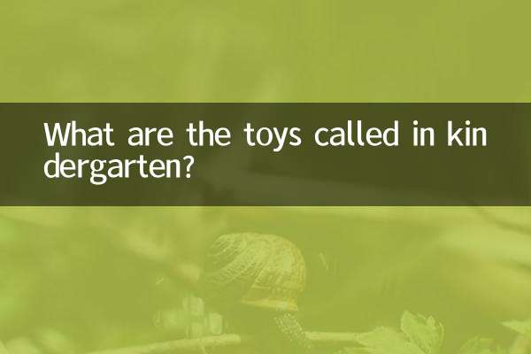 幼稚園のおもちゃは何と呼ばれていますか？