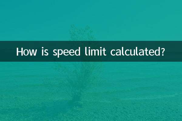 Как рассчитывается ограничение скорости?