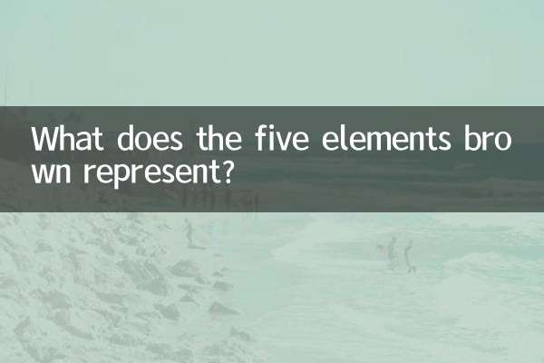 O que os cinco elementos marrons representam?