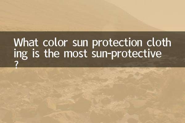 ¿De qué color la ropa de protección solar protege más del sol?