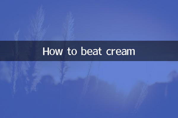 How to beat cream