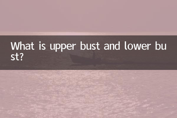 上部バストと下部バストとは何ですか？