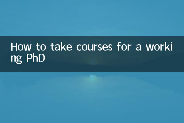 在職博士怎麼上課