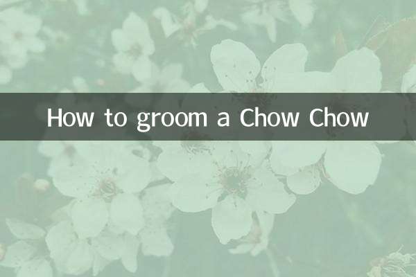 Como preparar um Chow Chow