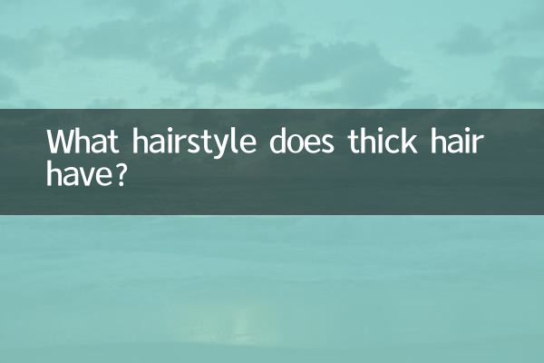 Quelle coiffure ont les cheveux épais ?