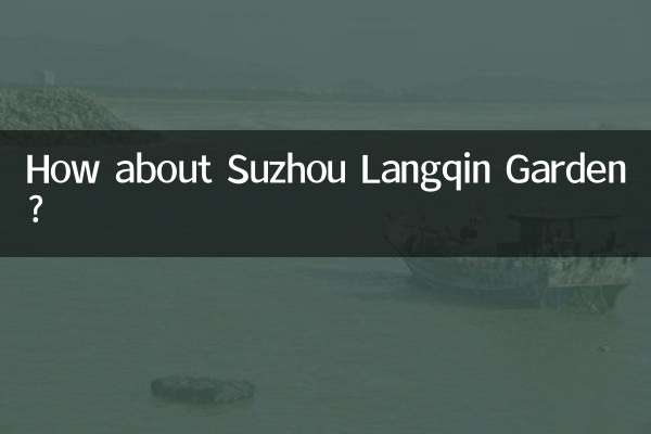 Que diriez-vous du jardin Langqin de Suzhou ?