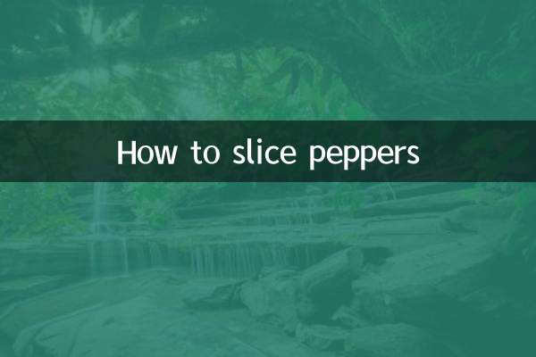 Como fatiar pimentões