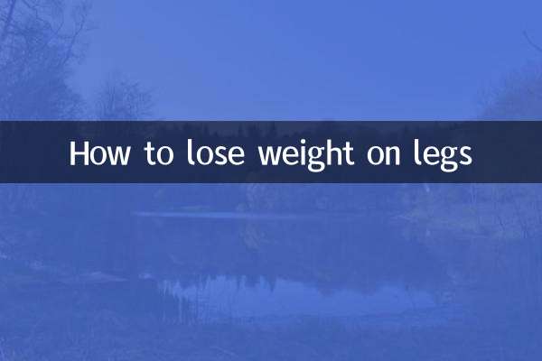 Comment perdre du poids sur les jambes