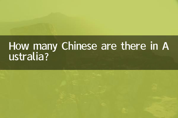 Quanti cinesi ci sono in Australia?