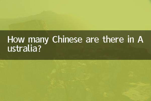 Quanti cinesi ci sono in Australia?