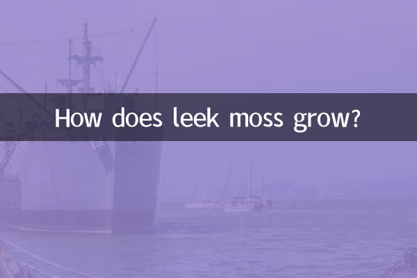 Como cresce o musgo do alho-poró?