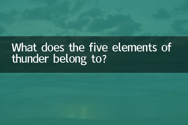 雷の五行は何に属するのでしょうか?