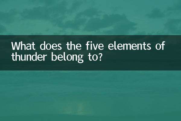 雷の五行は何に属するのでしょうか？