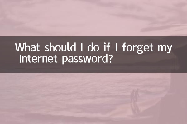 আমি আমার ইন্টারনেট পাসওয়ার্ড ভুলে গেলে আমার কি করা উচিত?
