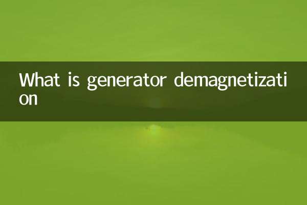 What is generator demagnetization