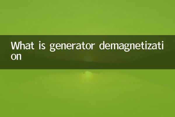 What is generator demagnetization