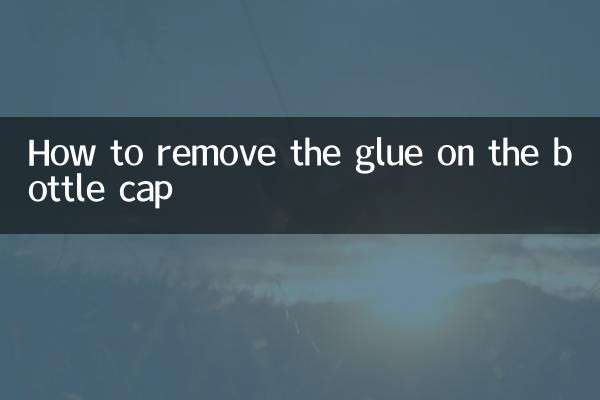 How to remove the glue on the bottle cap