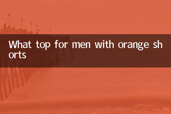 Quel haut pour les hommes avec un short orange