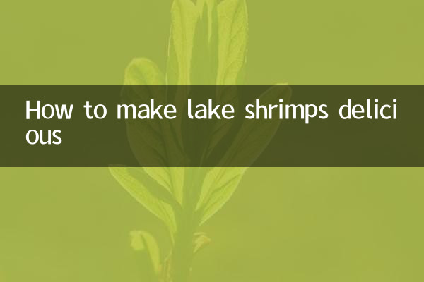 Wie man den Shrimpssee lecker macht