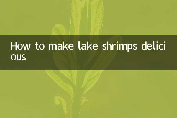 Wie man den Shrimpssee lecker macht