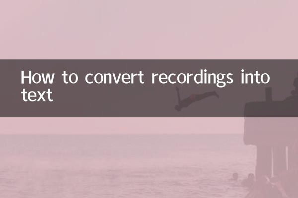 How to convert recordings into text