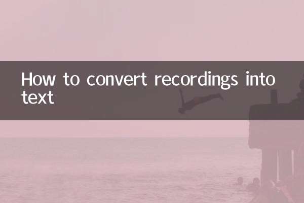 How to convert recordings into text