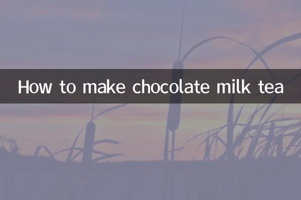 Come preparare il tè al latte e cioccolato