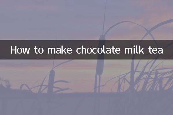Come preparare il tè al latte e cioccolato