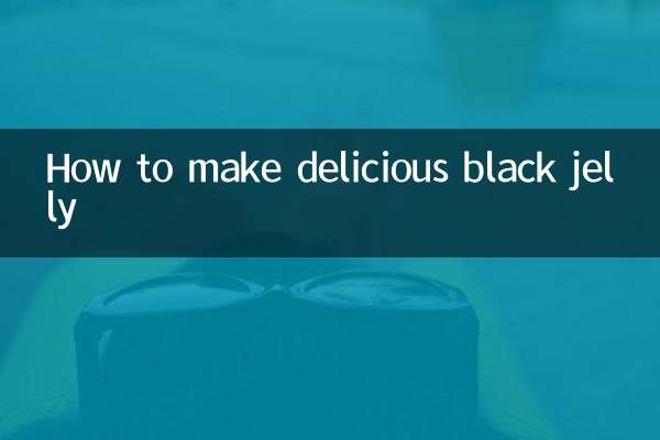 Cómo hacer una deliciosa gelatina negra.