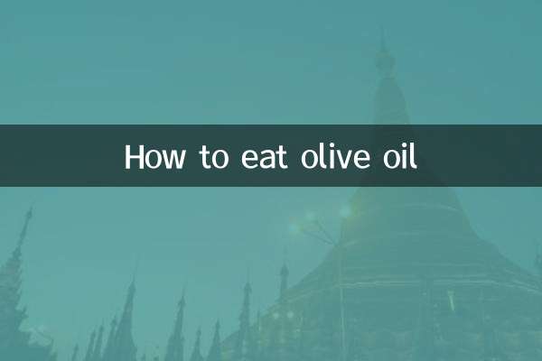 Come mangiare l'olio d'oliva