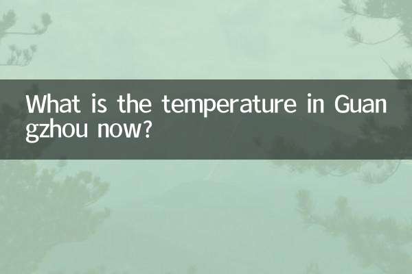 Wie hoch ist die Temperatur jetzt in Guangzhou?