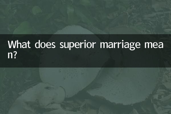 Cosa significa matrimonio superiore?