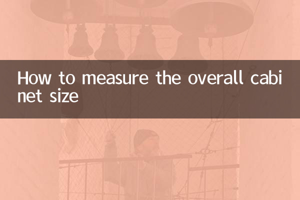 How to measure the overall cabinet size