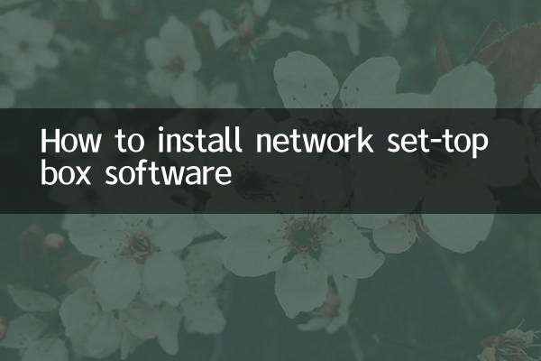How to install network set-top box software