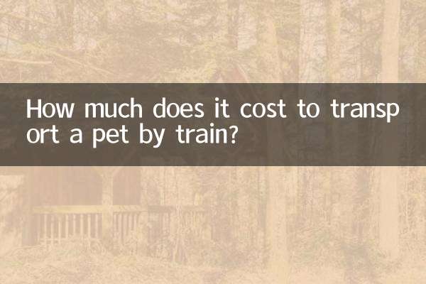 Quanto costa trasportare un animale domestico in treno?