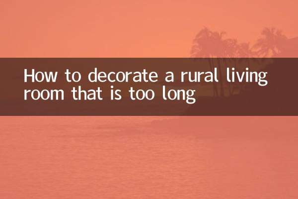 Cómo decorar un salón rural demasiado alargado