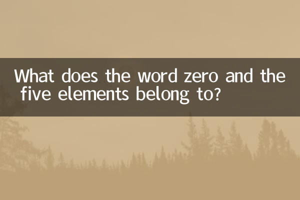 کلمه صفر و پنج عنصر متعلق به چه چیزی است؟