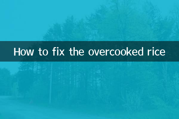 Cómo arreglar el arroz demasiado cocido