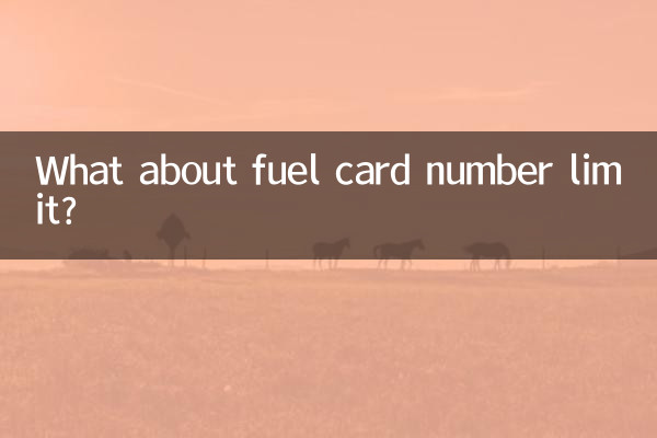 E il limite del numero di carte carburante?