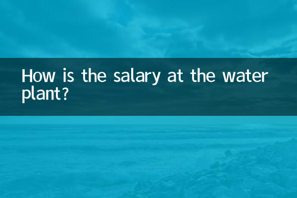 정수장 월급은 어떻게 되나요?