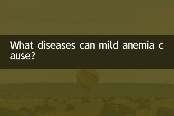 What diseases can mild anemia cause?