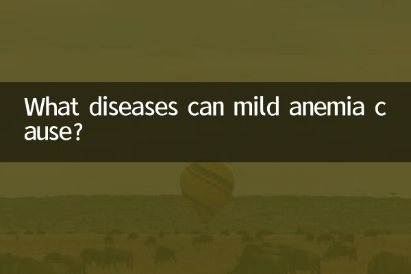 What diseases can mild anemia cause?