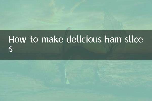 How to make delicious ham slices