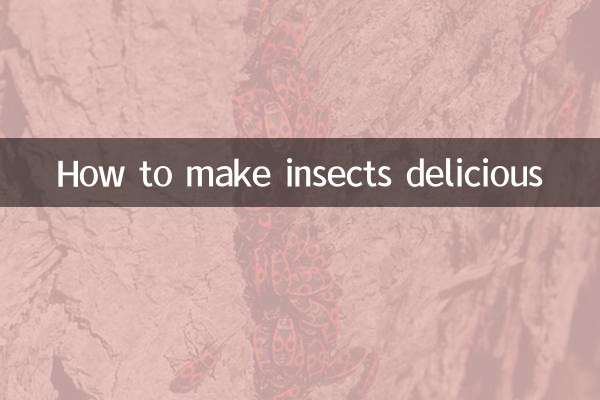 How to make insects delicious