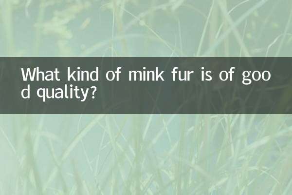 কি ধরনের মিঙ্ক পশম ভাল মানের?