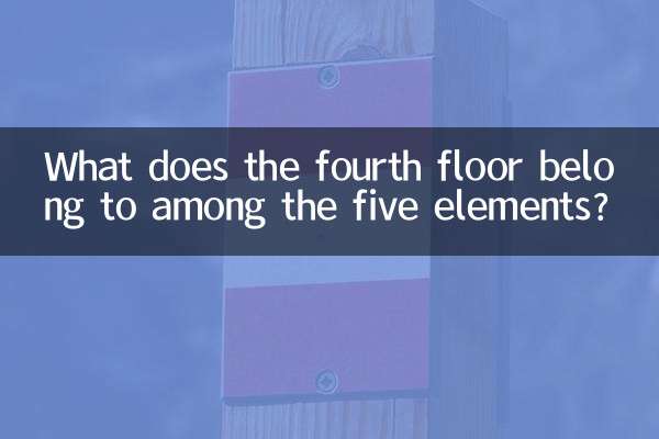 পাঁচটি উপাদানের মধ্যে চতুর্থ তলা কিসের অন্তর্গত?