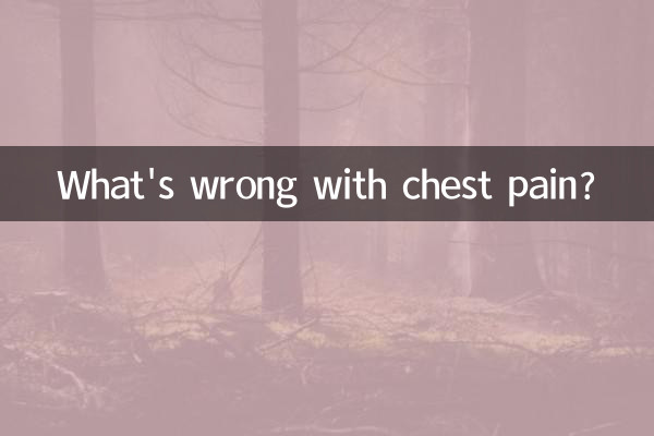 ¿Qué pasa con el dolor en el pecho?