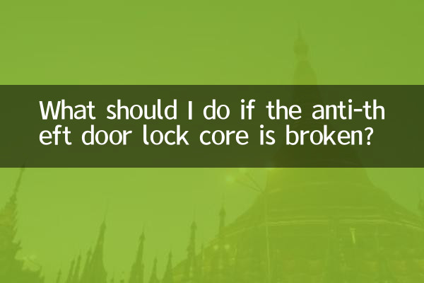 Que dois-je faire si le noyau de la serrure antivol de la porte est cassé ?
