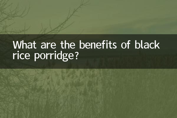 흑미죽의 효능은 무엇인가요?